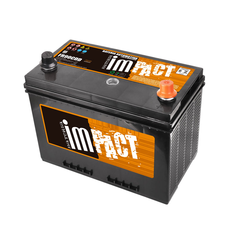 Bateria Impact 90Ah (FR90CDD) [Caixa Alta] Livre de Manutenção | 12 Meses de Garantia