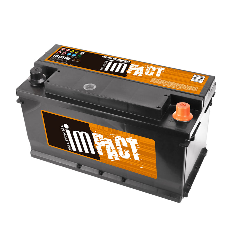 Bateria Impact 95Ah (FR95SD) [Caixa Alta] Livre de Manutenção | 12 Meses de Garantia