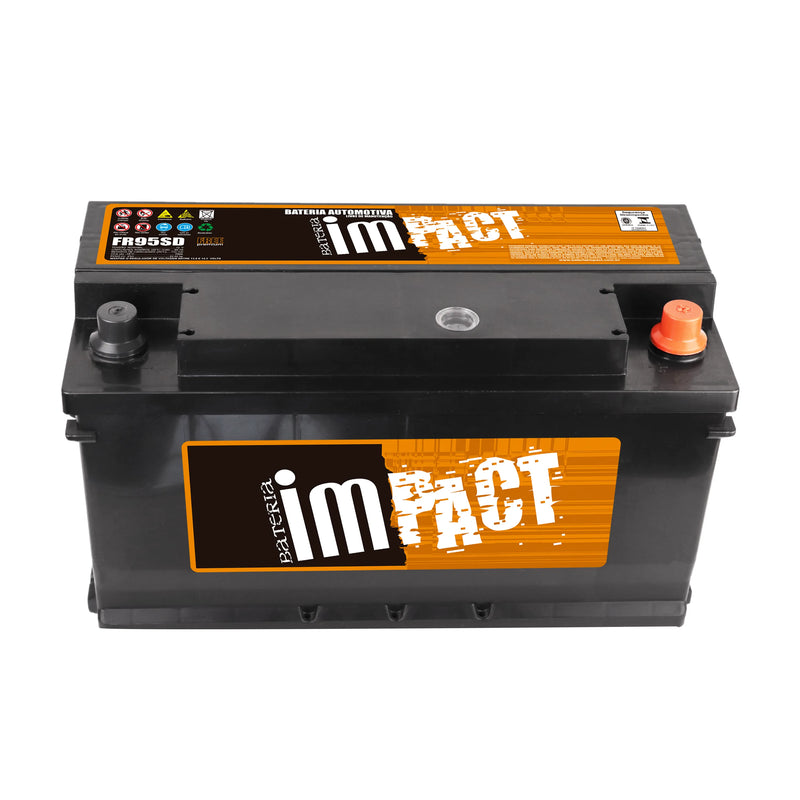 Bateria Impact 95Ah (FR95SD) [Caixa Alta] Livre de Manutenção | 12 Meses de Garantia