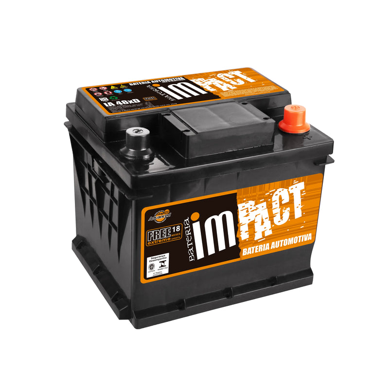 Bateria Impact 48Ah (IA48XD) Livre de Manutenção | 18 Meses de Garantia
