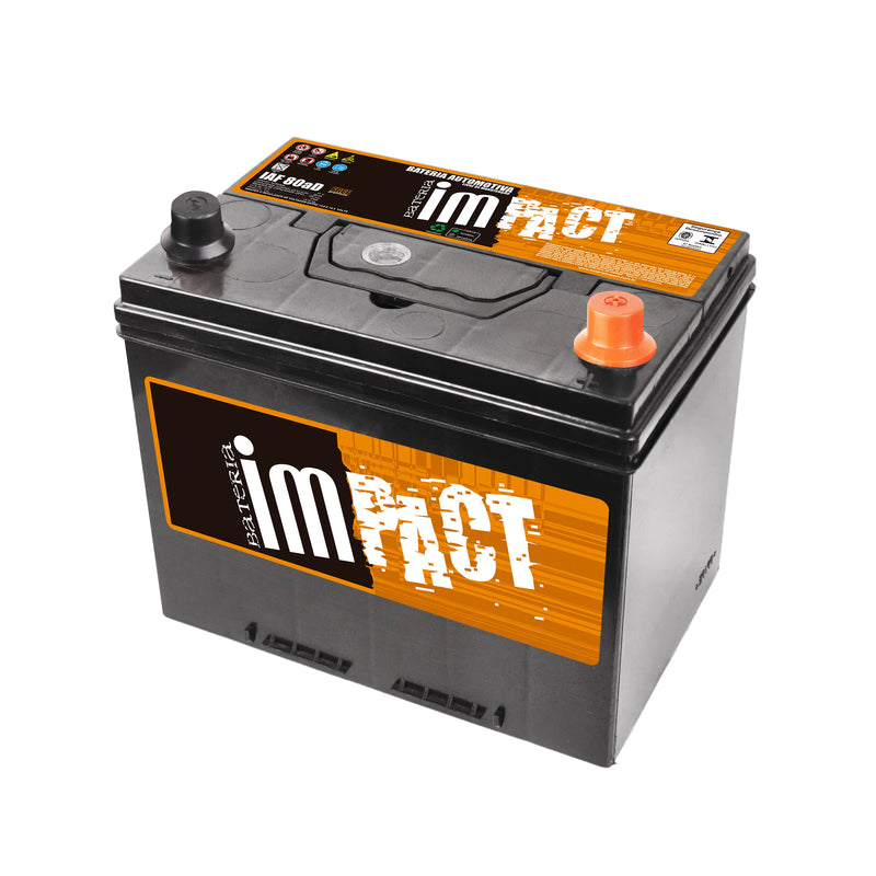 Bateria Impact 80Ah (IAF80AD) [Caixa Alta] Livre de Manutenção | 12 Meses de Garantia