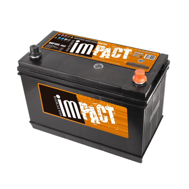 Bateria Impact 105Ah (RNP105) [Polo Esquerdo] Livre de Manutenção | 12 Meses de Garantia