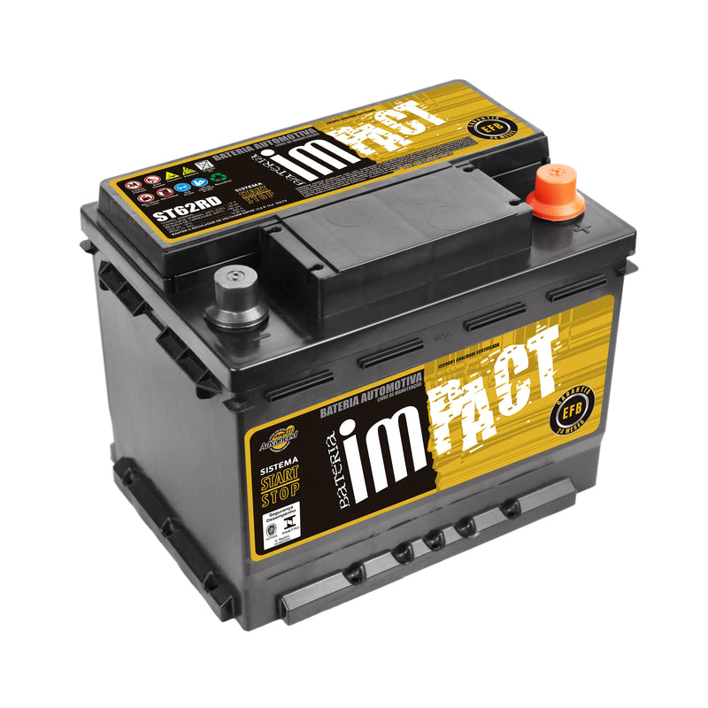 Bateria Impact 62Ah (ST62RD) STAR STOP | 24 Meses de Garantia