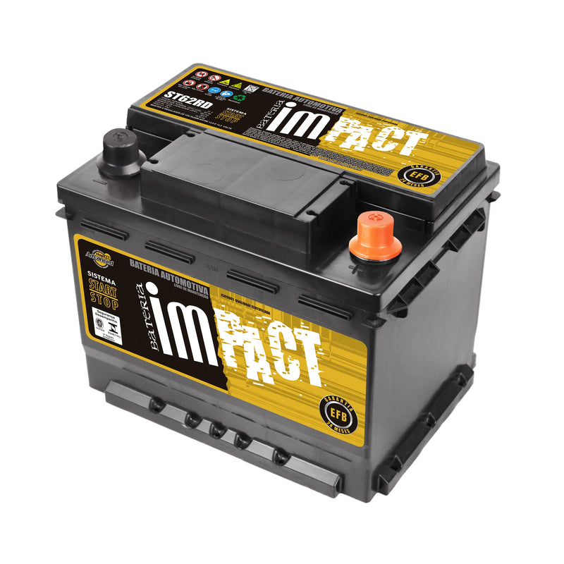 Bateria Impact 62Ah (ST62RD) STAR STOP | 24 Meses de Garantia